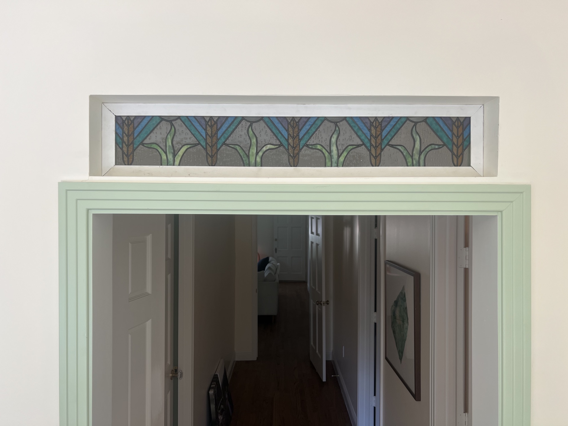 Kate & Tony custom transom window