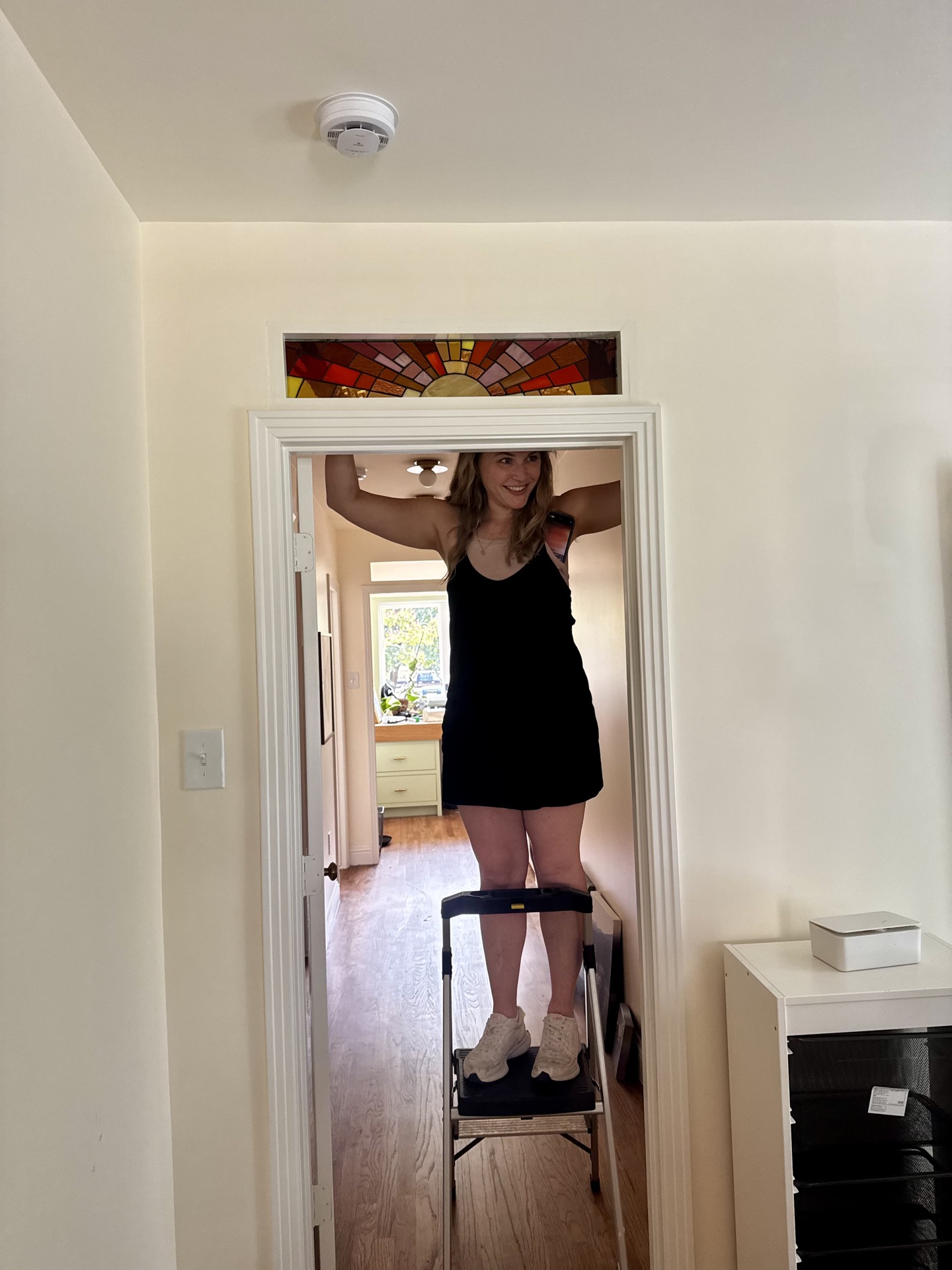 Kate & Tony custom transom window